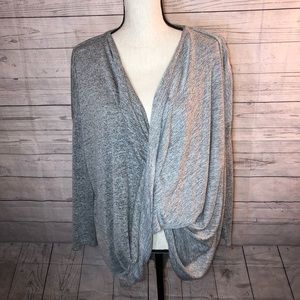 Braeve cowl twist overlap sweater medium